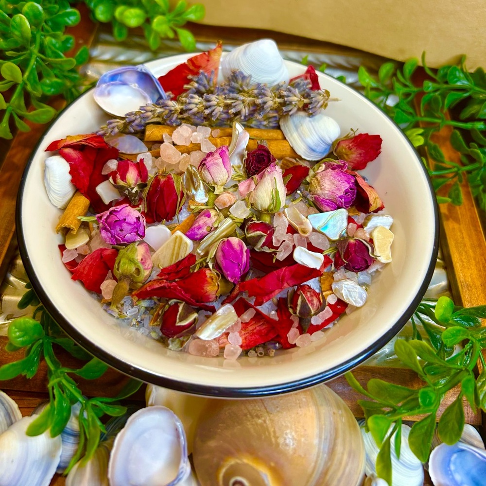 Aphrodite Bath Salt Pre Mix Herb Spices Roses